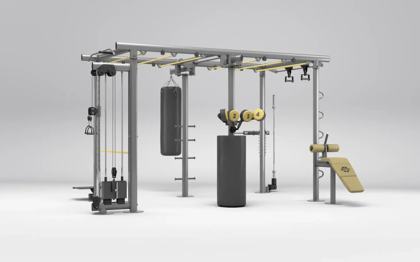 gym80 4446 IRON QUBE L fonksiyonel antrenman yapısının resmî fotoğrafı